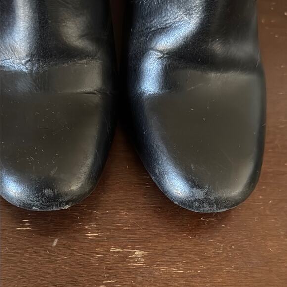 Madewell | Black Leather Ankle Boots Size 5 - Picture 2 of 10